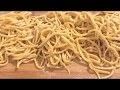 Nudeln einfach selbst gerollt ohne Maschine - noodles easy Home made without mashine