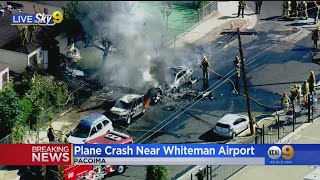 Small Plane Goes Down In Fiery Wreck In Pacoima