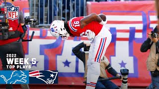 New England Patriots Top Plays vs. Detroit Lions | 2022 Regular Season Week 5