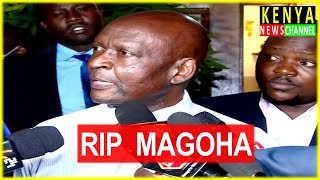 "MAGOHA'S WIFE CALLED ME" George Magoha friend Prof Mwanda narrates what happened when he Died