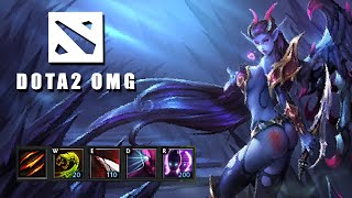 DOTA2 OMG mode: The top five by the sm of the queen(技能征召模式 被女王打退的五小强)