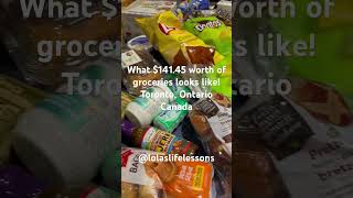 What $141.45 worth of groceries looks like in Toronto Ontario, Canada! 10.22.2023 #shorts