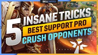 5 INSANE TRICKS the BEST SUPPORT PLAYER uses to CRUSH OPPONENTS - League of Legends