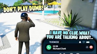 Nino Confronts Dark About a Marshal Spying on Him.. | NoPixel RP | GTA RP