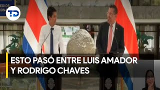 ¿Qué pasó entre Luis Amador y Rodrigo Chaves?