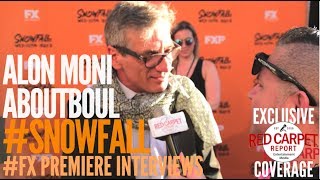 Alon Moni Aboutboul interviewed at FX Network's "Snowfall" Premiere Red Carpet #SnowfallFX