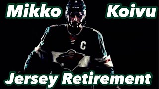 Mikko Koivu Jersey Retirement