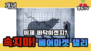 베어마켓랠리 “바닥이겠지? 아니다!”