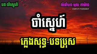 ចាំស្នេហ៍ karaoke ភ្លេងសុទ្ធ  cham sneh  plengdot karaoke PSR-S950 new version cover