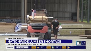 Lumber shortage continues to plague industries nationwide