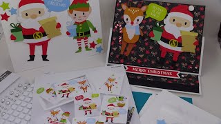NEW! Spellbinders Santa & Friends Quick & Easy Card Kit Review Tutorial! Makes 10 Cards!