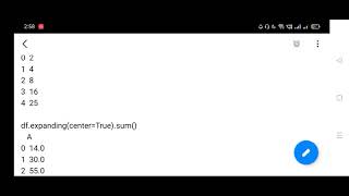 pandas|.expanding method()|statistical function using pandas|python