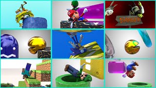 Softbody Simulation Compilation V2 - Mario, Pacman Steve and friends