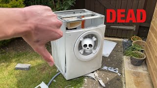 Zanussi ZWF16070W1 washing machine || Full smash with extra unseen footage