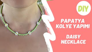 DAISY NECKLACE (DIY Daisy Necklace with Seed Beads)