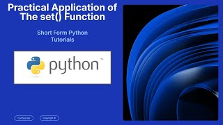 Python set() Function Tutorial | Remove Duplicates & Set Operations for Beginners