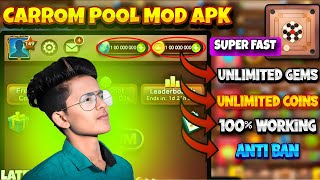 Super Fast⚡️| Carrom Pool New Unlimited Coin and Gems Mod apk Hack 🔥 | Aimcarromking | 2024