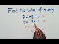 Find the value of x and y