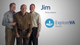 Jim's pension benefits help cover his daytime care.