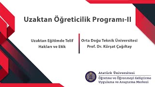 ATA-ÖGEM || Uzaktan Eğitimde Telif Hakları ve Etik