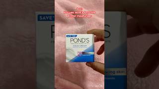 Pov : You Use Mom’s Favourite Winter Moisturiser | Pond’s Cold Cream #youtubeshorts #shorts