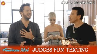 Katy Luke Lionel Fun with Textings | Audition American Idol 2018 Episode 1