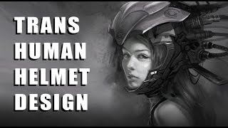 Helmet Concept Art For Female FIghter