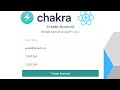 Create Account Component Using Chakra UI and React.js (Tutorial)