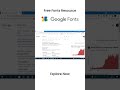 Free fonts resources by Google fonts | free fonts  #shorts