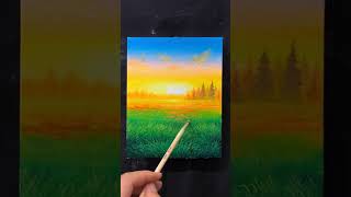 Acrylic Painting || at sun set || #Paintcooo