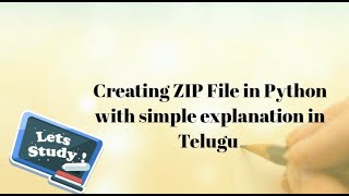 Using ZIP function in Python with Telugu explanation