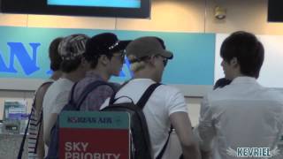 [FANCAM] 120818 일본 출국 공항 직캠 (유키스 케빈/UKISS KEVIN)