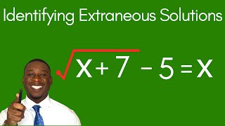 How to Solve \u0026 identify Extraneous Solutions