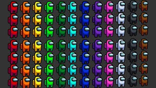 12 Colors Among Us Marble Race ASRM in Algodoo