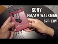 SONY FM/AM WALKMAN SRS-33W: An overview #sony #sonywalkman #fmwalkman #walkman