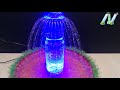 how to make tabletop fountain with plastic bottle and led very easy and fast diy