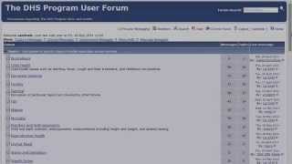 How to Subscribe to Forums and Topics DHS Program User Forum