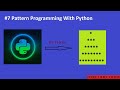 Printing star tree Pattern in Python| Pattern Programming With Python  #7