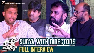 Surya with Directors | Naa Peru Surya Naa Illu India | Allu Arjun | Harish Shankar |Vakkantham Vamsi