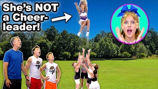 Transforming my kids into cheerleaders! Who will win?