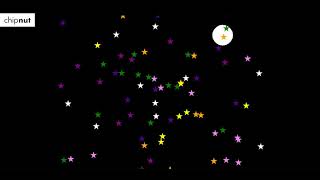 Night Sky Created Using Python Turtle Module | Coding Fun | Python Graphics