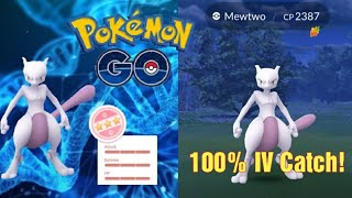 100% Mewtwo Catch - Pokémon Go - #shorts