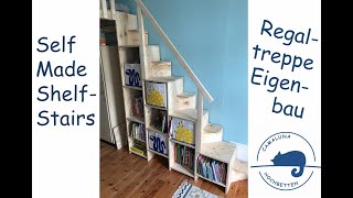 Regaltreppe selbst gebaut stair-shelf or shelf-stair anyway