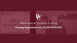 HMDA Advanced Temporary Financing