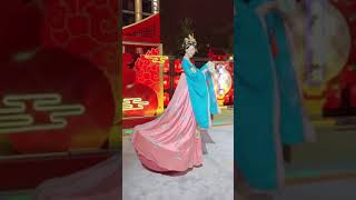 西安大唐不夜城“不倒翁”小姐姐皮卡晨回归首秀，依旧美翻！ Miss Pikachen, the \