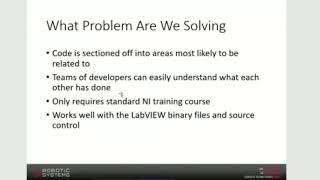 A Simple Structure for Developing Large LabVIEW Applications - Adam Amos