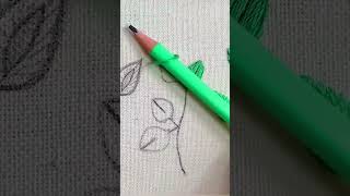 Most popular leaf embroidery tutorial #shorts #trending #viral #new #foryou #video #ytshorts