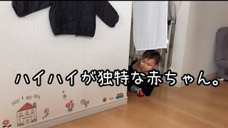 【一歳ハイハイ】ぼくの独特のハイハイ。