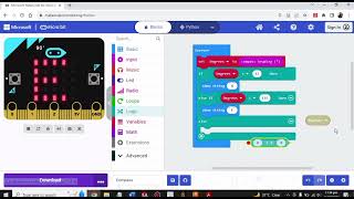 Compass Code in Microbit | RoboCAD