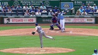 TEX@KC: Griffin fans Orlando for first strikeout